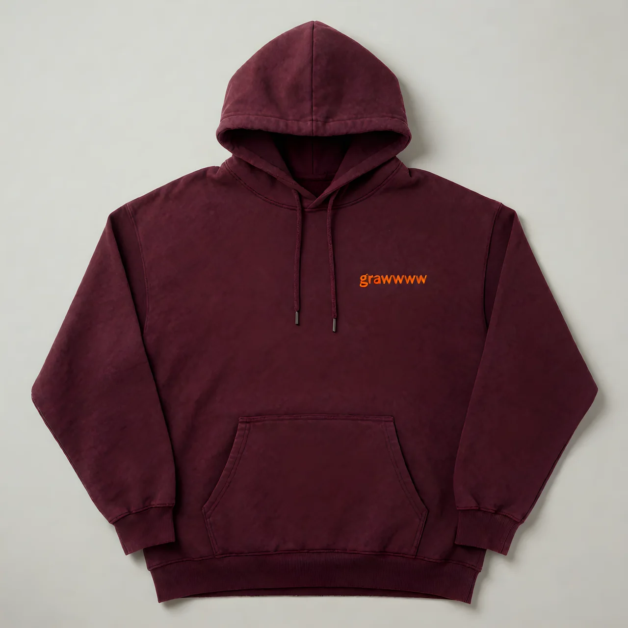 Sudadera grawwww color granate