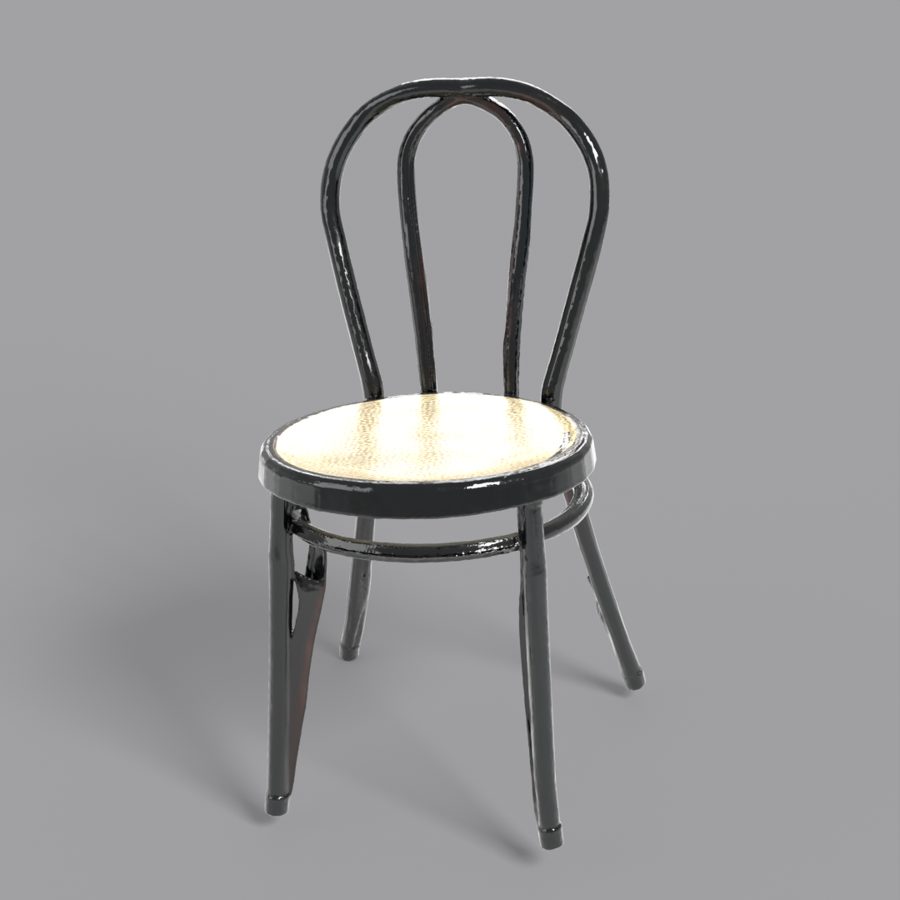 Vista previa del modelo 3D de la silla