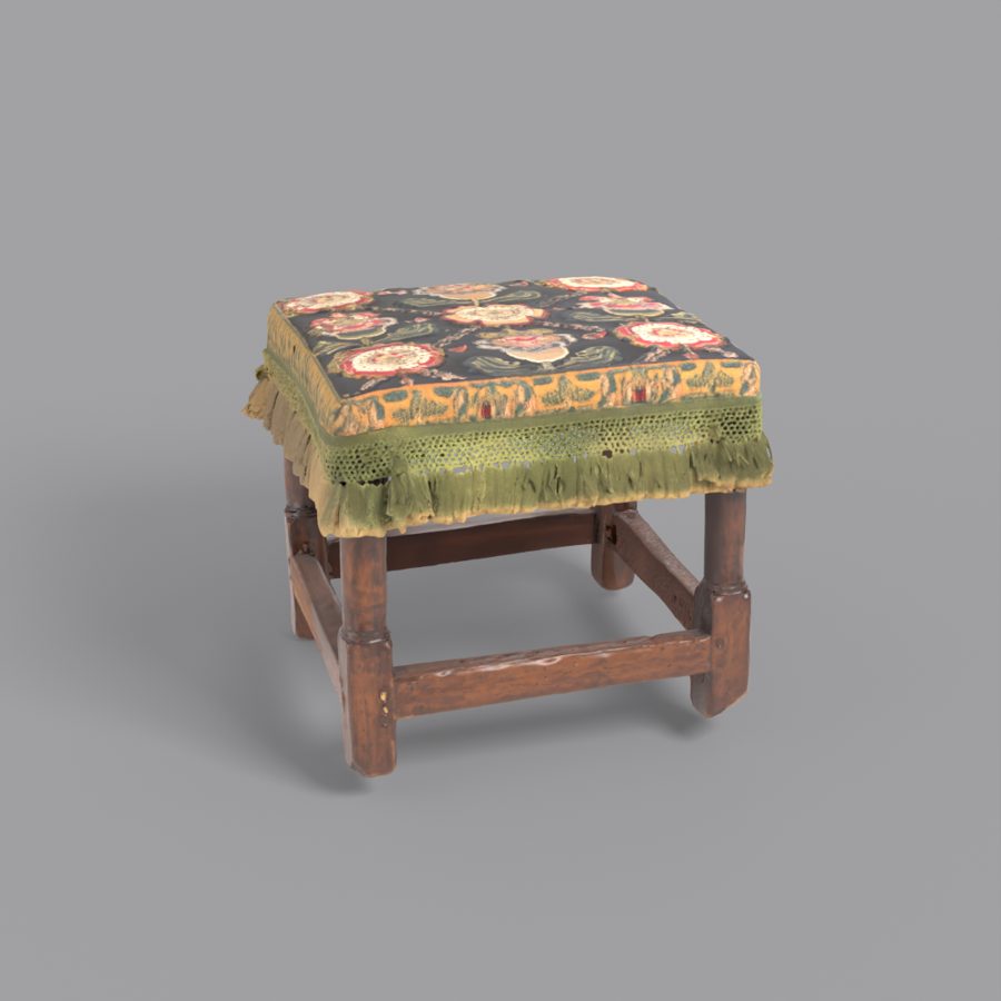 Vista previa del modelo 3D del taburete